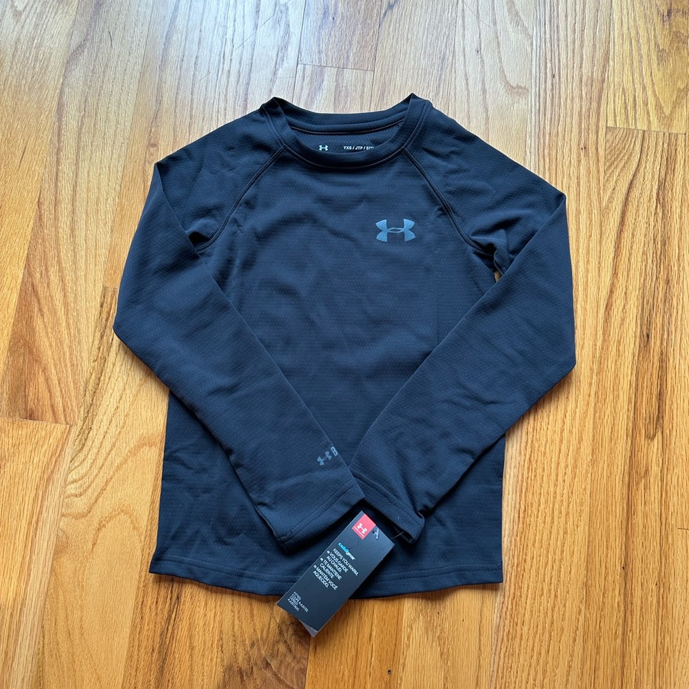 Youth kids base 2.0 active coldgear black base layer size xs